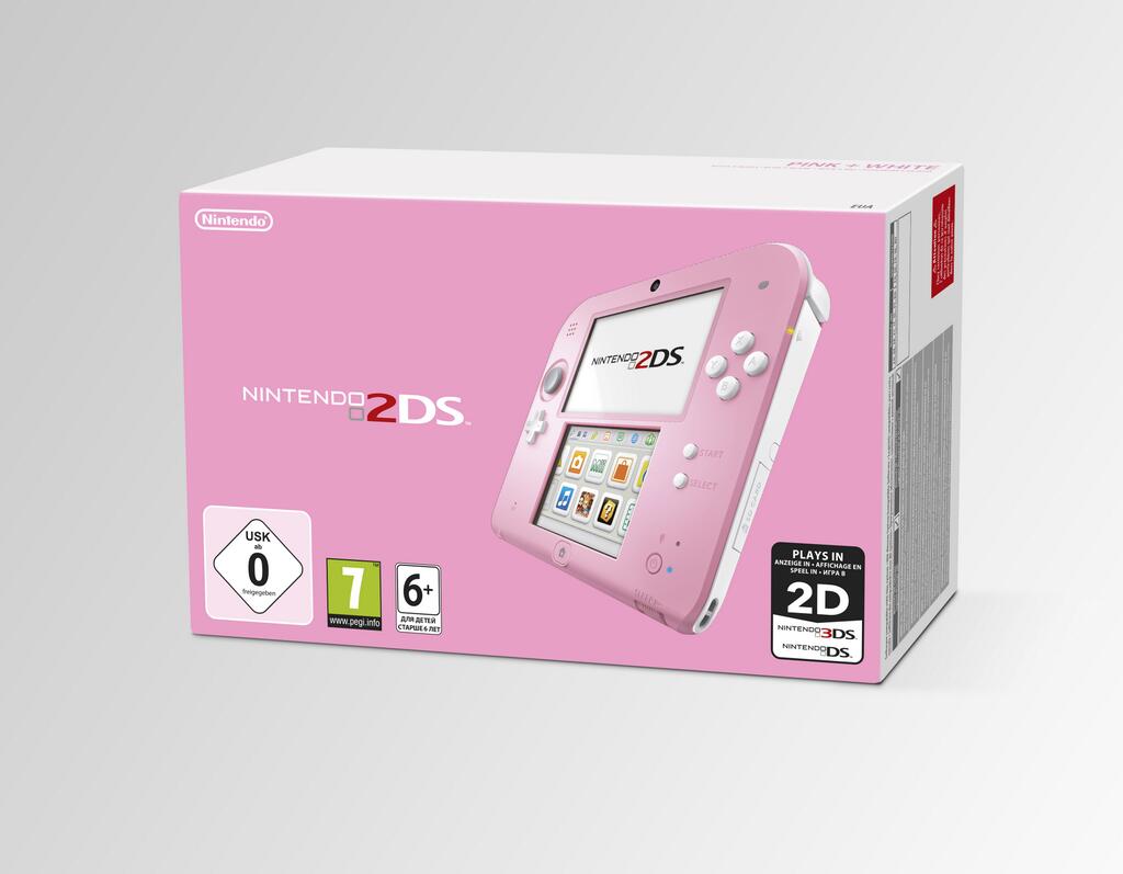 Бело-розовую 2DS упакуют с Kirby: Triple Deluxe для Европы - Изображение 1 Бело-розовую 2DS упакуют с Kirby: Triple Deluxe для Европы - Изображение 1