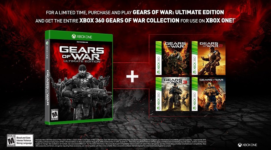Бонусом за покупку Gears of War: Ultimate Edition станет вся серия - Изображение 1 Бонусом за покупку Gears of War: Ultimate Edition станет вся серия - Изображение 1