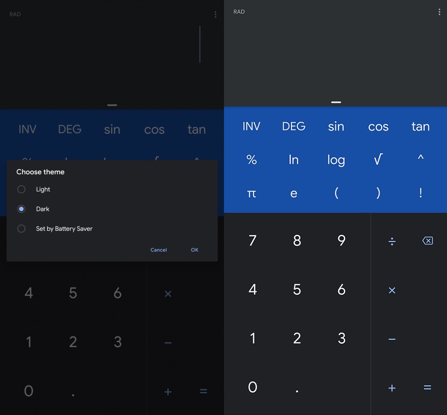 Google Калькулятор получил темную тему  | SE7EN.ws - Изображение 2