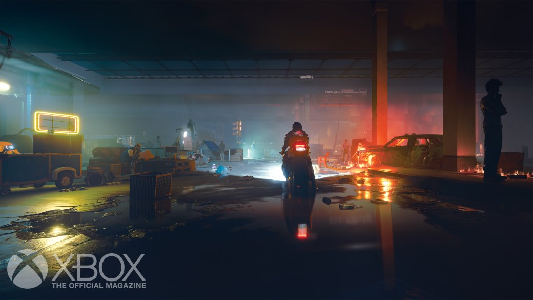 Мотоцикл и наноудавка на новых скриншотах Cyberpunk 2077