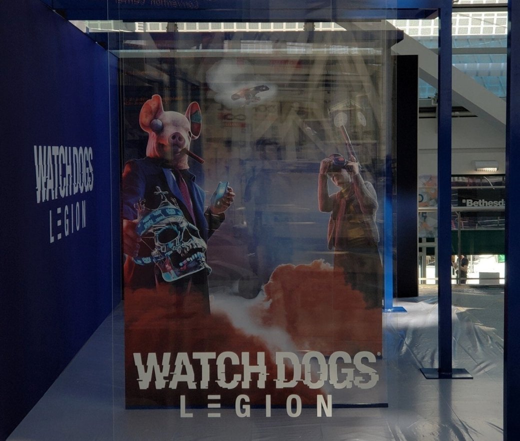 В сеть утек промо-арт Watch Dogs Legion. На нем изображен человек в маске свиньи | - Изображение 2