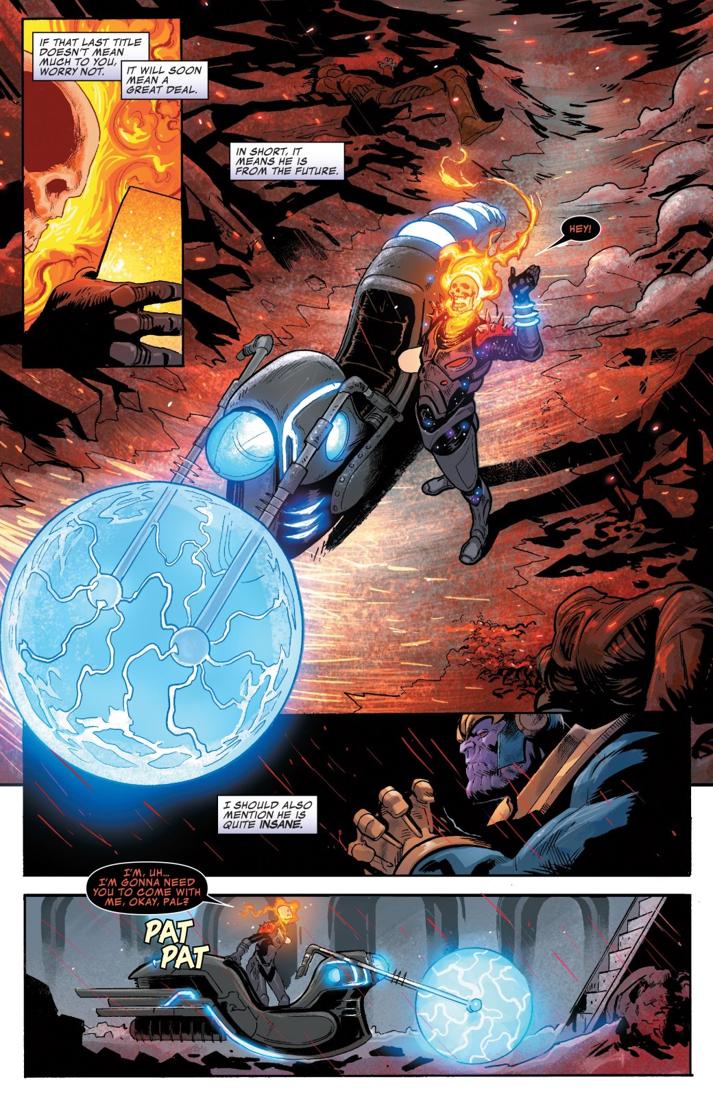 В комиксе про Таноса появился Призрачный гонщик из будущего, и, похоже, мы знаем кто он. - Изображение 3